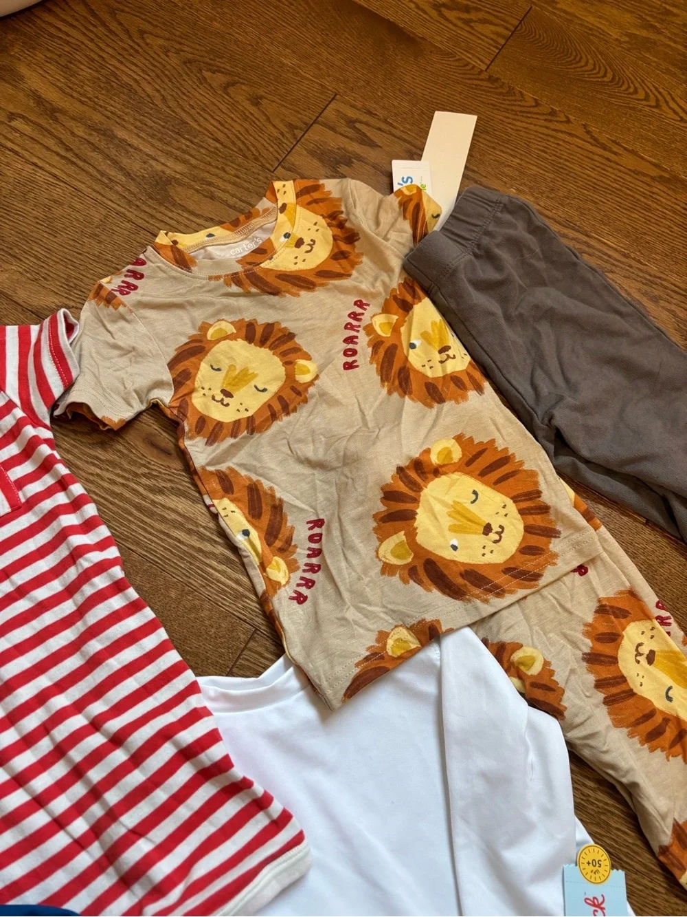 18-24 month toddler boy clothing bundle, rash guard swim suits pajamas tee shirt
